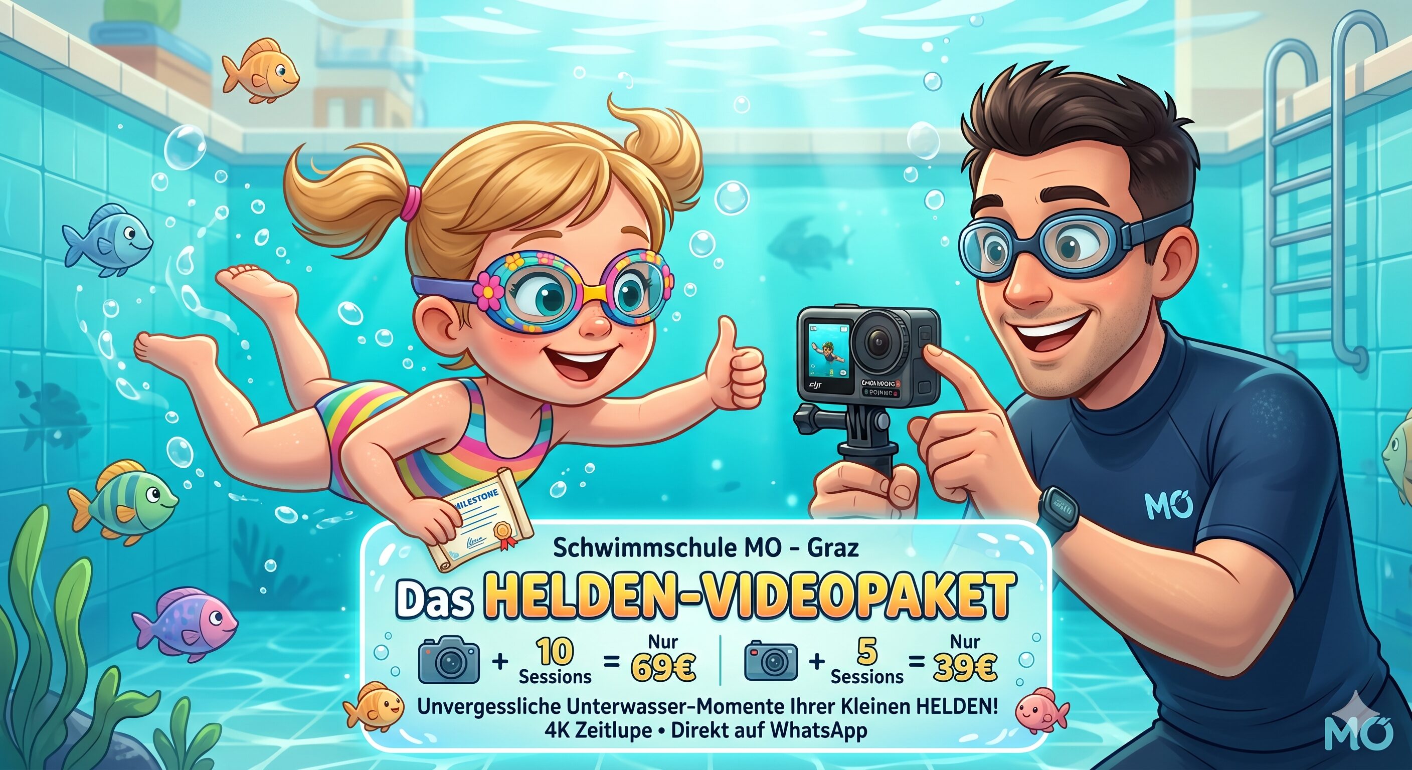 Mein Unterwasser Abenteuer - Schwimmschule MO